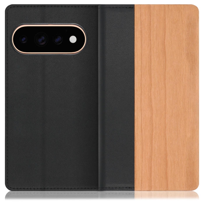 [ LOOF NATURE ] Google Pixel 11 Pro  スマホケース ケース カバー 手帳型ケース カード収納 マグネット付き 天然木 本革 ベルトなし [ Google Pixel 11 Pro ]