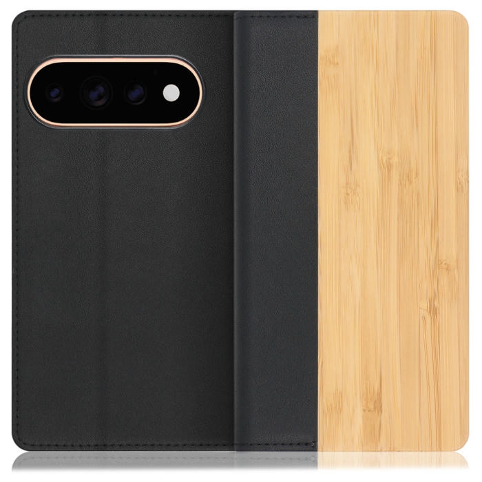 [ LOOF NATURE ] Google Pixel 11 Pro  スマホケース ケース カバー 手帳型ケース カード収納 マグネット付き 天然木 本革 ベルトなし [ Google Pixel 11 Pro ]