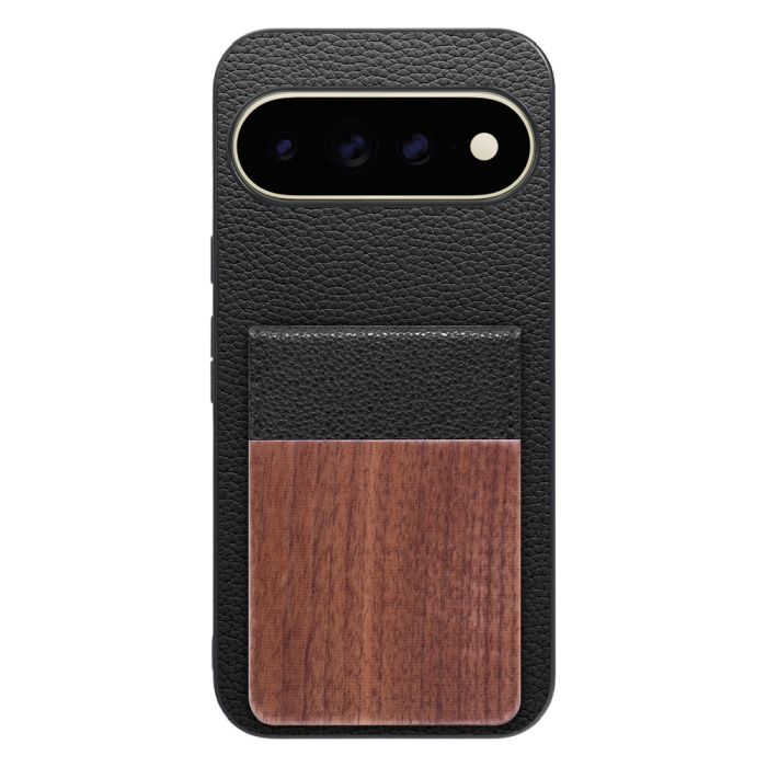 [ LOOF NATURE-SHELL ] Google Pixel 11 Pro XL  ケース 背面 カード収納 カード入れ カードポケット カバー スマホケース 天然木 本革 [ Google Pixel 11 Pro XL ]