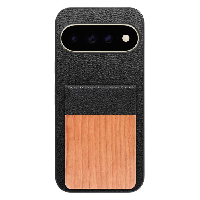 [ LOOF NATURE-SHELL ] Google Pixel 11 Pro XL  ケース 背面 カード収納 カード入れ カードポケット カバー スマホケース 天然木 本革 [ Google Pixel 11 Pro XL ]
