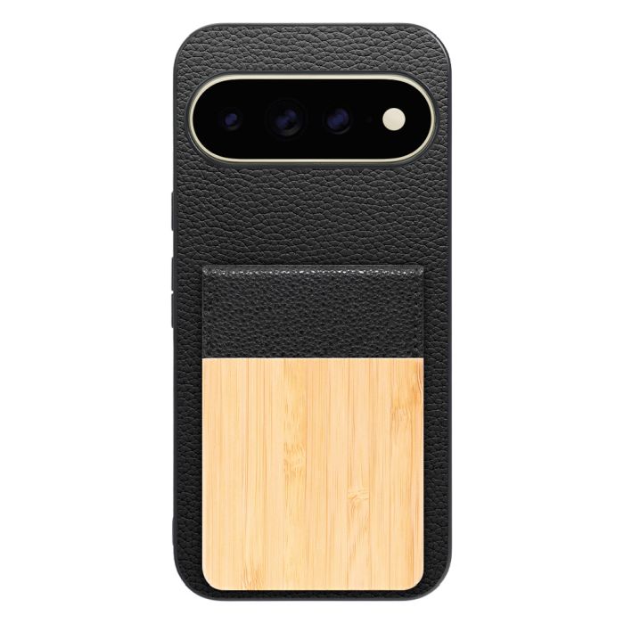 [ LOOF NATURE-SHELL ] Google Pixel 11 Pro XL  ケース 背面 カード収納 カード入れ カードポケット カバー スマホケース 天然木 本革 [ Google Pixel 11 Pro XL ]