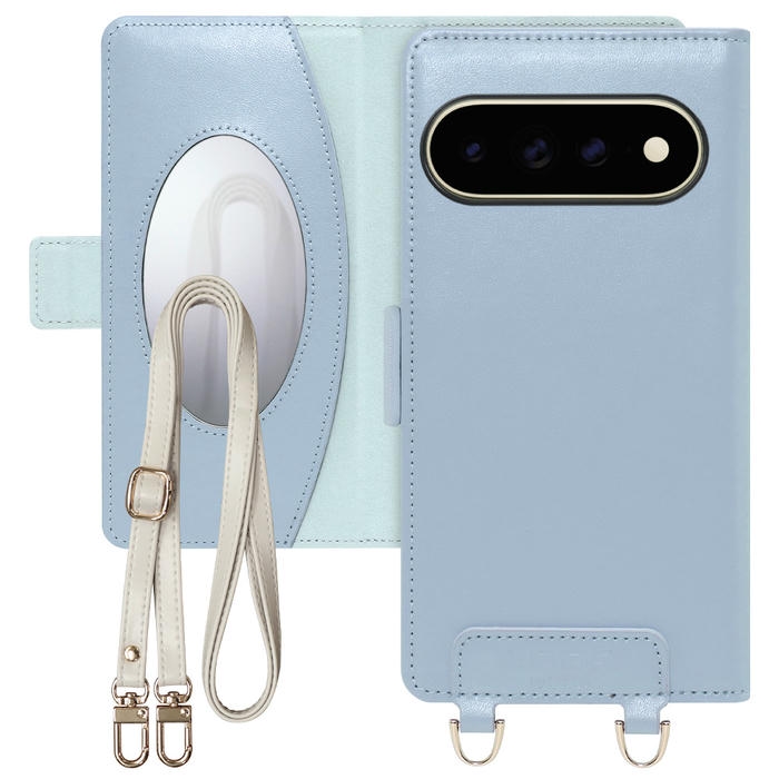 [ LOOF SWEET MIRROR ] Google Pixel 11 Pro XL  スマホケース  ショルダー付き手帳型スマホケース ミラー付き カードポケット 本革 [ Google Pixel 11 Pro XL ]