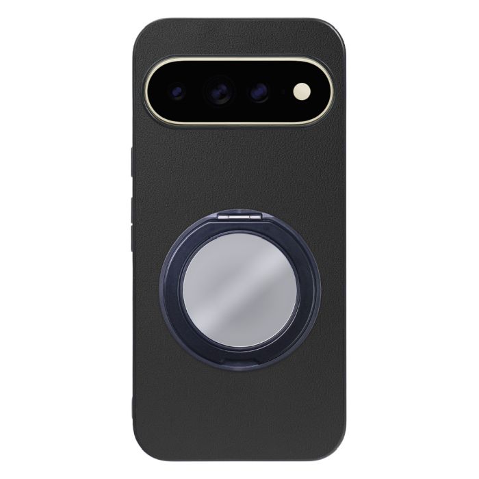 [ LOOF RING-SHELL (ミラー Ver.) ] Google Pixel 11 Pro XL  スマホケース 背面 ケース カバー ミラー付きスマホリング スタンド 本革 レザー 落下防止  [ Google Pixel 11 Pro XL ]