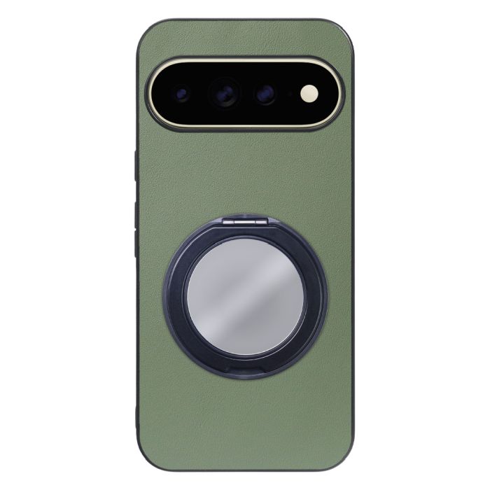 [ LOOF RING-SHELL (ミラー Ver.) ] Google Pixel 11 Pro XL  スマホケース 背面 ケース カバー ミラー付きスマホリング スタンド 本革 レザー 落下防止  [ Google Pixel 11 Pro XL ]