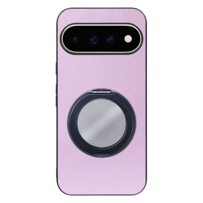 [ LOOF RING-SHELL (ミラー Ver.) ] Google Pixel 11 Pro XL  スマホケース 背面 ケース カバー ミラー付きスマホリング スタンド 本革 レザー 落下防止  [ Google Pixel 11 Pro XL ]