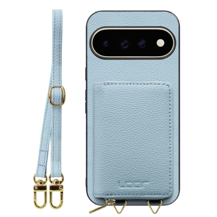 [ LOOF LUXURY-SHELL POUCH ] Google Pixel 11 Pro XL  ケース ショルダー スマホショルダー 背面 収納 ポーチ付き カバー スマホケース ストラップ 本革 [ Google Pixel 11 Pro XL ]