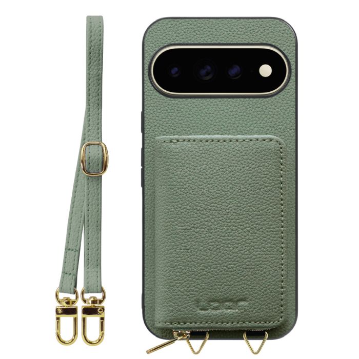 [ LOOF LUXURY-SHELL POUCH ] Google Pixel 11 Pro XL  ケース ショルダー スマホショルダー 背面 収納 ポーチ付き カバー スマホケース ストラップ 本革 [ Google Pixel 11 Pro XL ]