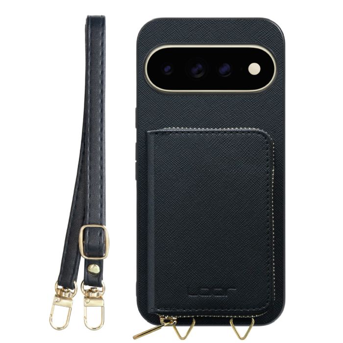 [ LOOF CASUAL-SHELL POUCH ] Google Pixel 11 Pro XL  ケース ショルダー スマホショルダー 背面 収納 ポーチ付き カバー スマホケース ストラップ レザー [ Google Pixel 11 Pro XL]
