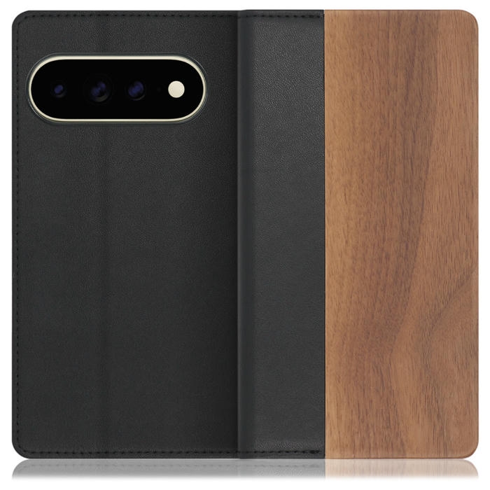 [ LOOF NATURE ] Google Pixel 11 Pro XL  スマホケース ケース カバー 手帳型ケース カード収納 マグネット付き 天然木 本革 ベルトなし [ Google Pixel 11 Pro XL ]