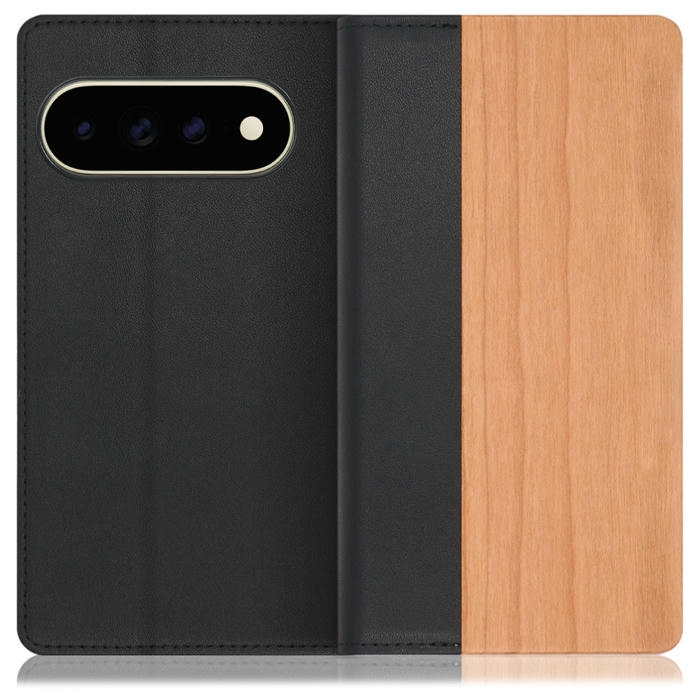 [ LOOF NATURE ] Google Pixel 11 Pro XL  スマホケース ケース カバー 手帳型ケース カード収納 マグネット付き 天然木 本革 ベルトなし [ Google Pixel 11 Pro XL ]