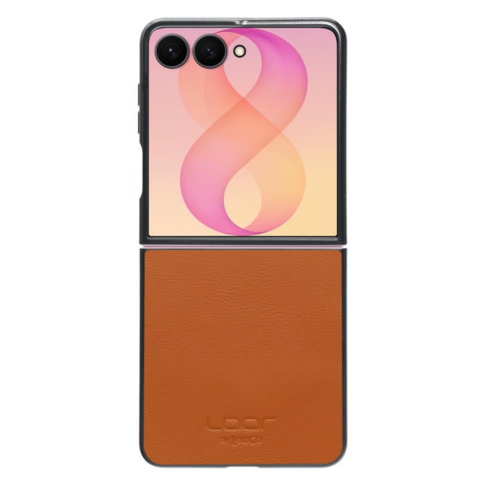 [ LOOF BASIC-SHELL ]  Galaxy Z Flip8 SM-F776Q SC-55G CG40 ケース カバー スマホケース 本革 レザー シンプル [ Galaxy Z Flip8 ]