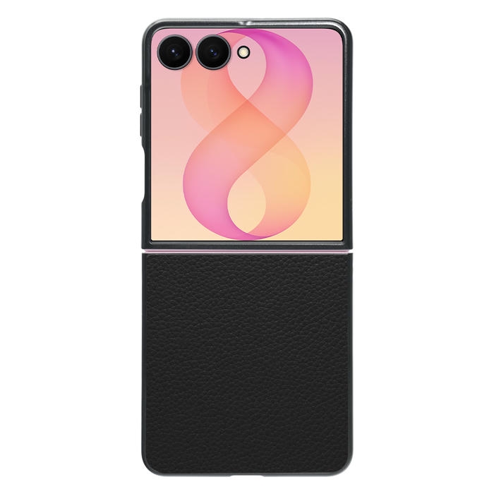 [ LOOF LUXURY-SHELL ] Galaxy Z Flip8 SM-F776Q SC-55G CG40 スマホケース 背面 ケース カバー ハードケース 本革 ストラップホール [ Galaxy Z Flip8 ]