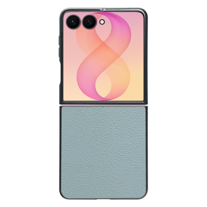[ LOOF LUXURY-SHELL ] Galaxy Z Flip8 SM-F776Q SC-55G CG40 スマホケース 背面 ケース カバー ハードケース 本革 ストラップホール [ Galaxy Z Flip8 ]