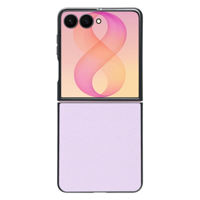 [ LOOF LUXURY-SHELL ] Galaxy Z Flip8 SM-F776Q SC-55G CG40 スマホケース 背面 ケース カバー ハードケース 本革 ストラップホール [ Galaxy Z Flip8 ]