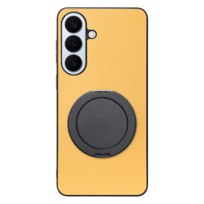 [ LOOF RING-SHELL (シンプル Ver.) ] Galaxy S26+ Samsung SC-52G スマホケース 背面 ケース カバー ハードケース スマホリング リング付き 本革 ストラップホール [ Galaxy S26+ ]