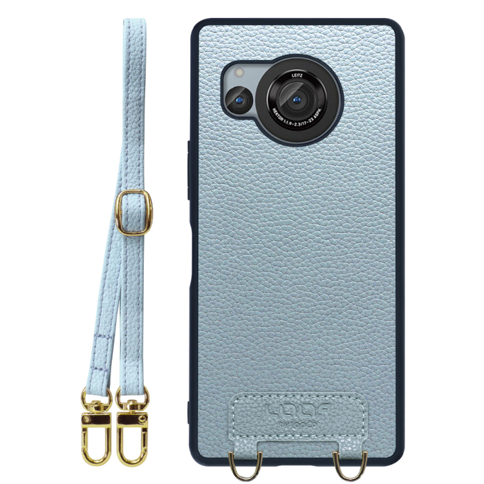 [ LOOF LUXURY-SHELL SHOULDER ] AQUOS R8 SH-52D AQUOSR8 ショルダーストラップ付き シンプルでスマート 本革 シェル型ケース ショルダー ストラップ スマホショルダー [ AQUOS R8 ]