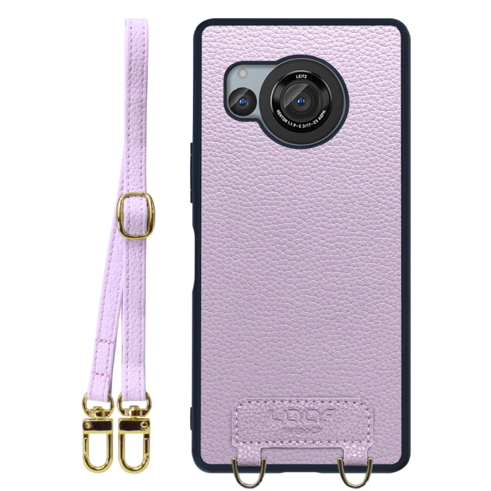 [ LOOF LUXURY-SHELL SHOULDER ] AQUOS R8 SH-52D AQUOSR8 ショルダーストラップ付き シンプルでスマート 本革 シェル型ケース ショルダー ストラップ スマホショルダー [ AQUOS R8 ]