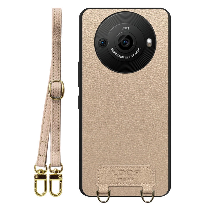 [ LOOF LUXURY-SHELL SHOULDER ] AQUOS R8 pro SH-51D R8pro AQUOSR8pro ショルダーストラップ付き シンプルでスマート 本革 シェル型ケース ショルダー ストラップ スマホショルダー [ AQUOS R8 pro ]
