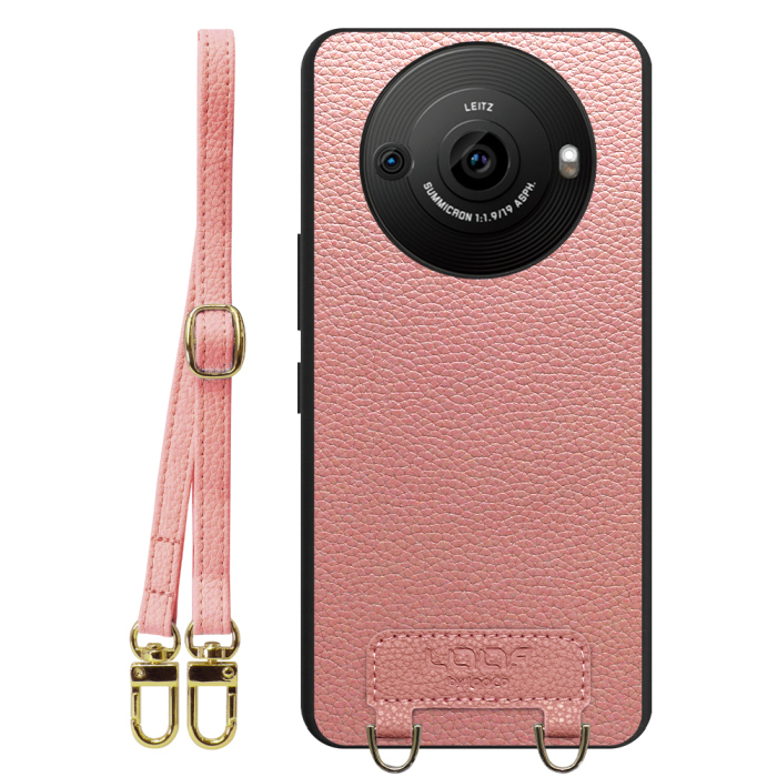 [ LOOF LUXURY-SHELL SHOULDER ] AQUOS R8 pro SH-51D R8pro AQUOSR8pro ショルダーストラップ付き シンプルでスマート 本革 シェル型ケース ショルダー ストラップ スマホショルダー [ AQUOS R8 pro ]