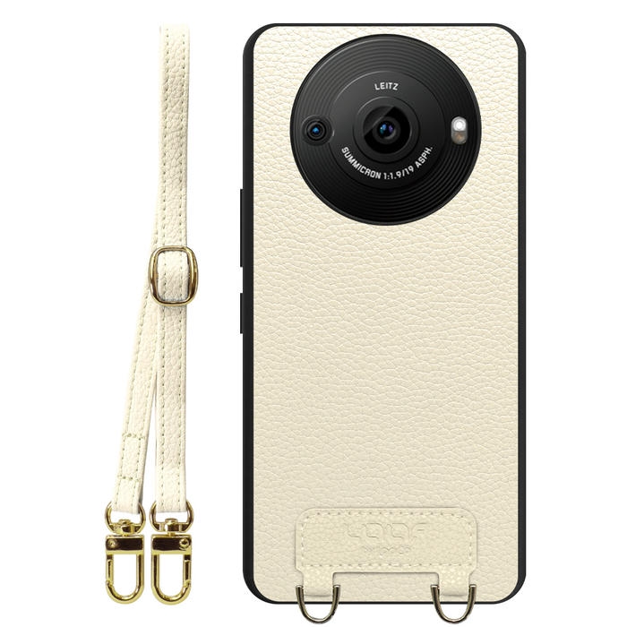 [ LOOF LUXURY-SHELL SHOULDER ] AQUOS R8 pro SH-51D R8pro AQUOSR8pro ショルダーストラップ付き シンプルでスマート 本革 シェル型ケース ショルダー ストラップ スマホショルダー [ AQUOS R8 pro ]