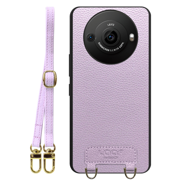 [ LOOF LUXURY-SHELL SHOULDER ] AQUOS R8 pro SH-51D R8pro AQUOSR8pro ショルダーストラップ付き シンプルでスマート 本革 シェル型ケース ショルダー ストラップ スマホショルダー [ AQUOS R8 pro ]