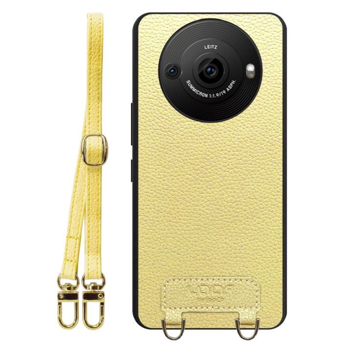 [ LOOF LUXURY-SHELL SHOULDER ] AQUOS R8 pro SH-51D R8pro AQUOSR8pro ショルダーストラップ付き シンプルでスマート 本革 シェル型ケース ショルダー ストラップ スマホショルダー [ AQUOS R8 pro ]