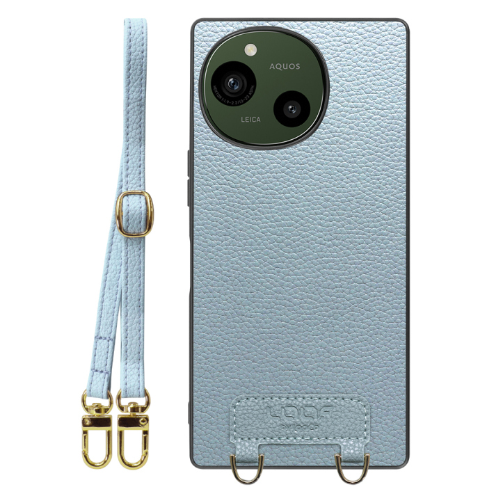 [ LOOF LUXURY-SHELL SHOULDER ] AQUOS R9 / R10 SH-51E SH-51F ショルダーストラップ付き シンプルでスマート 本革 シェル型ケース ショルダー ストラップ スマホショルダー [ AQUOS R9 / R10 ]