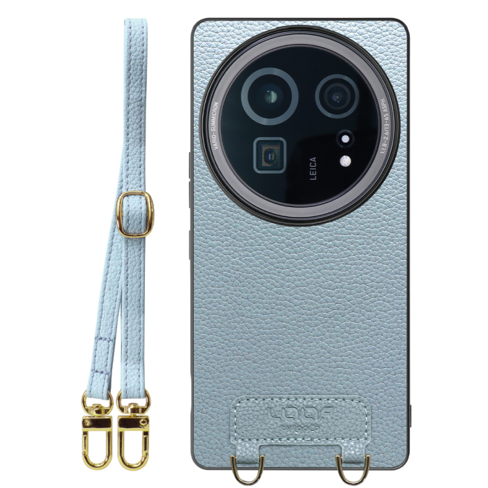 [ LOOF LUXURY-SHELL SHOULDER ] AQUOS R9 pro SH-54E ショルダーストラップ付き シンプルでスマート 本革 シェル型ケース ショルダー ストラップ スマホショルダー [ AQUOS R9 pro ]