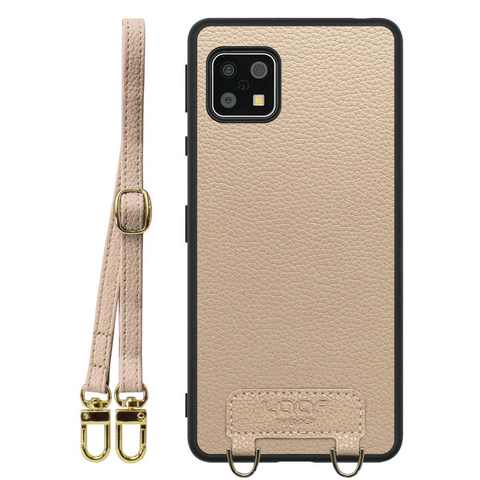 [ LOOF LUXURY-SHELL SHOULDER ] AQUOS sense4 / sense4 lite / sense4 basic / sense5G / やさしいスマホ2 sense 4 4lite 4basic 5G sense4lite sense4basic ショルダーストラップ付き シンプルでスマート 本革 シェル型ケース ショルダー ストラップ スマホショルダー [ AQUOS sense4/4 lite/4 basic/sense5G/やさしいスマホ2 ]