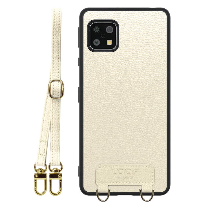 [ LOOF LUXURY-SHELL SHOULDER ] AQUOS sense4 / sense4 lite / sense4 basic / sense5G / やさしいスマホ2 sense 4 4lite 4basic 5G sense4lite sense4basic ショルダーストラップ付き シンプルでスマート 本革 シェル型ケース ショルダー ストラップ スマホショルダー [ AQUOS sense4/4 lite/4 basic/sense5G/やさしいスマホ2 ]
