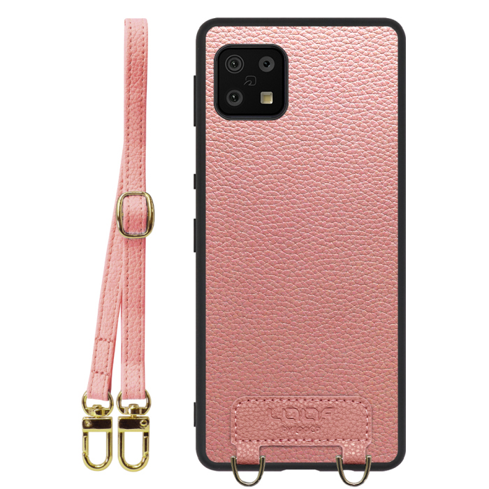 [ LOOF LUXURY-SHELL SHOULDER ] AQUOS sense6s /sense6 sense 6s 6 ショルダーストラップ付き シンプルでスマート 本革 シェル型ケース ショルダー ストラップ スマホショルダー [ AQUOS sense6/sense6s ]