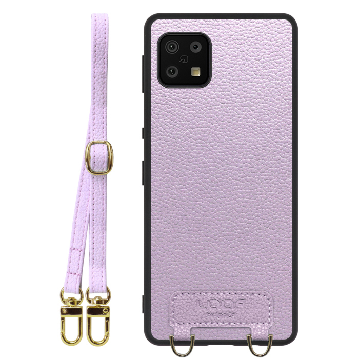 [ LOOF LUXURY-SHELL SHOULDER ] AQUOS sense6s /sense6 sense 6s 6 ショルダーストラップ付き シンプルでスマート 本革 シェル型ケース ショルダー ストラップ スマホショルダー [ AQUOS sense6/sense6s ]