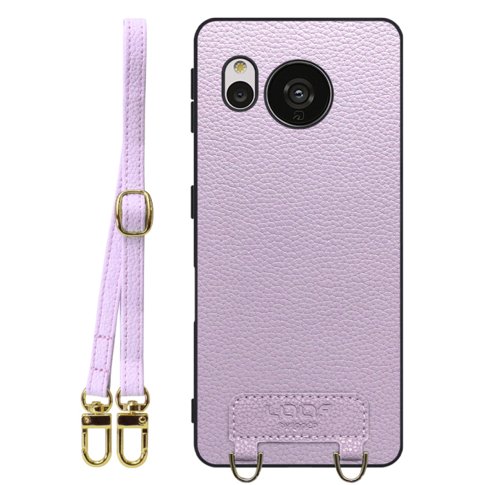[ LOOF LUXURY-SHELL SHOULDER ] AQUOS sense7 sense 7 ショルダーストラップ付き シンプルでスマート 本革 シェル型ケース ショルダー ストラップ スマホショルダー [ AQUOS sense7 ]