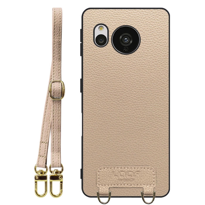 [ LOOF LUXURY-SHELL SHOULDER ] AQUOS sense7 Plus sense7plus 7plus sense 7 ショルダーストラップ付き シンプルでスマート 本革 シェル型ケース ショルダー ストラップ スマホショルダー [ AQUOS sense7 Plus ]
