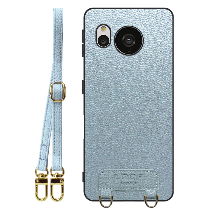 [ LOOF LUXURY-SHELL SHOULDER ] AQUOS sense7 Plus sense7plus 7plus sense 7 ショルダーストラップ付き シンプルでスマート 本革 シェル型ケース ショルダー ストラップ スマホショルダー [ AQUOS sense7 Plus ]