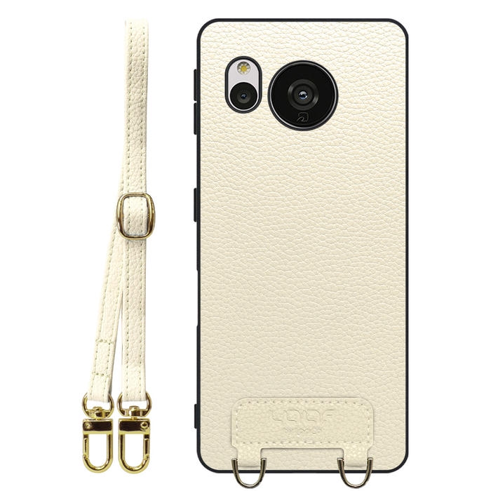 [ LOOF LUXURY-SHELL SHOULDER ] AQUOS sense7 Plus sense7plus 7plus sense 7 ショルダーストラップ付き シンプルでスマート 本革 シェル型ケース ショルダー ストラップ スマホショルダー [ AQUOS sense7 Plus ]