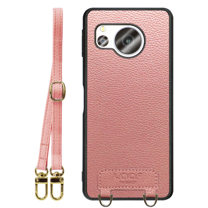 [ LOOF LUXURY-SHELL SHOULDER ] AQUOS sense8 SH-54D / SHG11 sense 8 ショルダーストラップ付き シンプルでスマート 本革 シェル型ケース ショルダー ストラップ スマホショルダー [ AQUOS sense8 ]