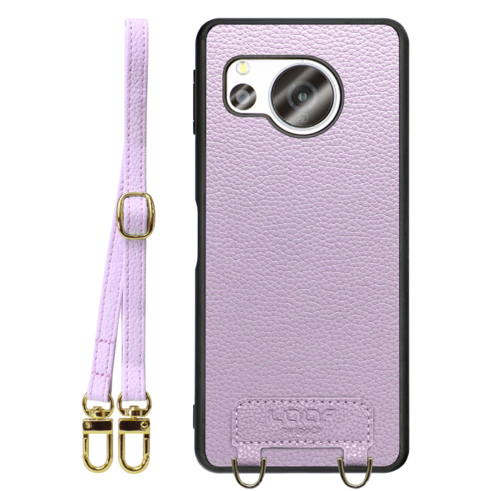 [ LOOF LUXURY-SHELL SHOULDER ] AQUOS sense8 SH-54D / SHG11 sense 8 ショルダーストラップ付き シンプルでスマート 本革 シェル型ケース ショルダー ストラップ スマホショルダー [ AQUOS sense8 ]