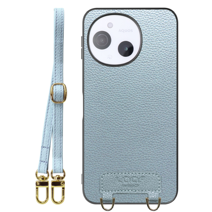 [ LOOF LUXURY-SHELL SHOULDER ] AQUOS sense9 SH-53E SHG14 SH-M2 SH-53F SH-M33 ショルダーストラップ付き シンプルでスマート 本革 シェル型ケース ショルダー ストラップ スマホショルダー [ AQUOS sense9 / sense10 ]
