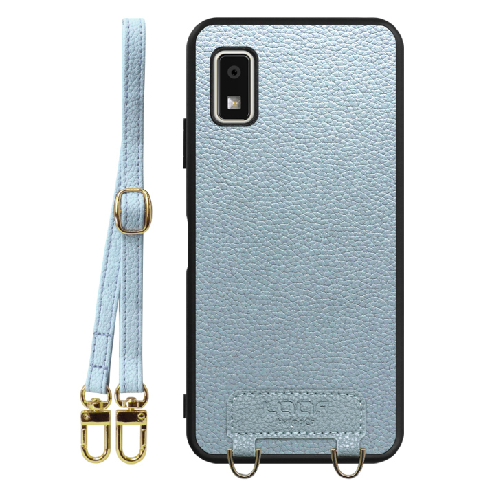 [ LOOF LUXURY-SHELL SHOULDER ] AQUOS wish3 SH-53D / A303SH / A302SH  ショルダーストラップ付き シンプルでスマート 本革 シェル型ケース ショルダー ストラップ スマホショルダー [ AQUOS wish3 ]