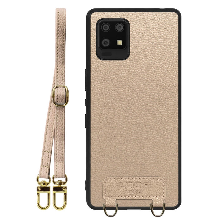 [ LOOF LUXURY-SHELL SHOULDER ] AQUOS zero6 SHG04 zero 6 ショルダーストラップ付き シンプルでスマート 本革 シェル型ケース ショルダー ストラップ スマホショルダー [ AQUOS zero6 ]
