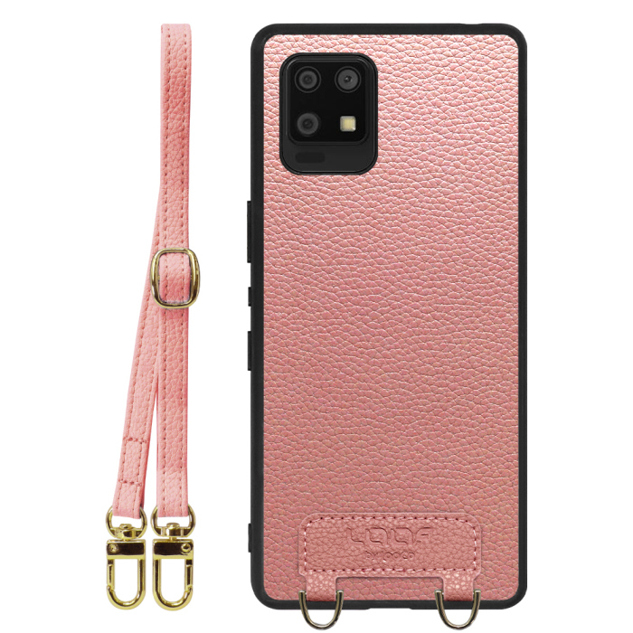 [ LOOF LUXURY-SHELL SHOULDER ] AQUOS zero6 SHG04 zero 6 ショルダーストラップ付き シンプルでスマート 本革 シェル型ケース ショルダー ストラップ スマホショルダー [ AQUOS zero6 ]