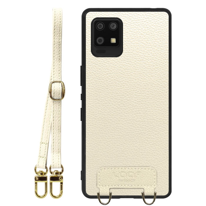 [ LOOF LUXURY-SHELL SHOULDER ] AQUOS zero6 SHG04 zero 6 ショルダーストラップ付き シンプルでスマート 本革 シェル型ケース ショルダー ストラップ スマホショルダー [ AQUOS zero6 ]