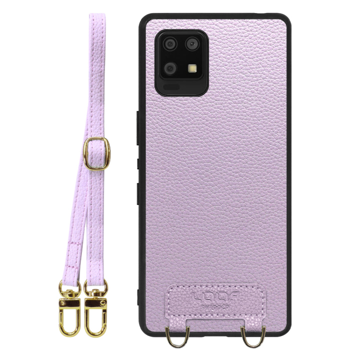 [ LOOF LUXURY-SHELL SHOULDER ] AQUOS zero6 SHG04 zero 6 ショルダーストラップ付き シンプルでスマート 本革 シェル型ケース ショルダー ストラップ スマホショルダー [ AQUOS zero6 ]