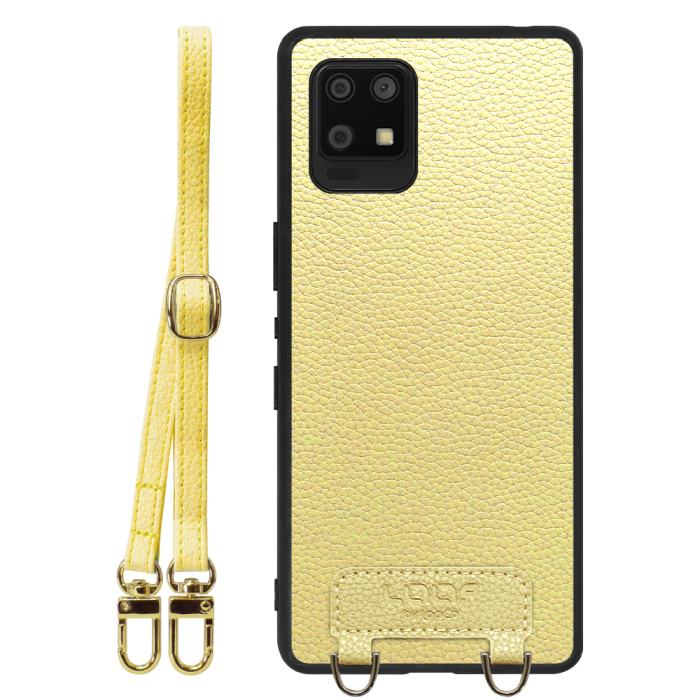 [ LOOF LUXURY-SHELL SHOULDER ] AQUOS zero6 SHG04 zero 6 ショルダーストラップ付き シンプルでスマート 本革 シェル型ケース ショルダー ストラップ スマホショルダー [ AQUOS zero6 ]