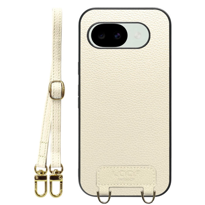 [ LOOF LUXURY-SHELL SHOULDER ] Google Pixel 10a グーグル ピクセル ショルダーストラップ付き シンプルでスマート 本革 シェル型ケース ショルダー ストラップ スマホショルダー [ Google Pixel 10a ]