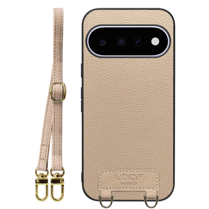 [ LOOF LUXURY-SHELL SHOULDER ] Google Pixel 11  ショルダーストラップ付き シンプルでスマート 本革 シェル型ケース ショルダー ストラップ スマホショルダー [ Google Pixel 11 ]