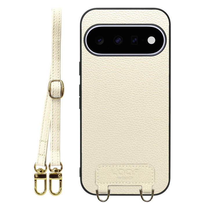 [ LOOF LUXURY-SHELL SHOULDER ] Google Pixel 11  ショルダーストラップ付き シンプルでスマート 本革 シェル型ケース ショルダー ストラップ スマホショルダー [ Google Pixel 11 ]