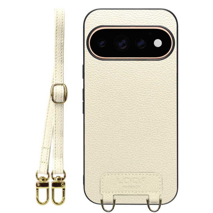 [ LOOF LUXURY-SHELL SHOULDER ] Google Pixel 11 Pro  ショルダーストラップ付き シンプルでスマート 本革 シェル型ケース ショルダー ストラップ スマホショルダー [ Google Pixel 11 Pro ]