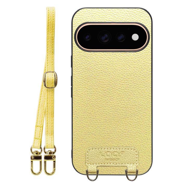 [ LOOF LUXURY-SHELL SHOULDER ] Google Pixel 11 Pro  ショルダーストラップ付き シンプルでスマート 本革 シェル型ケース ショルダー ストラップ スマホショルダー [ Google Pixel 11 Pro ]